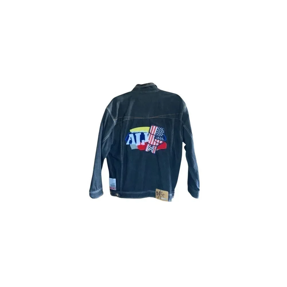 Fubu Muhammad Ali denim jacket limited edition Sz L 16/18
